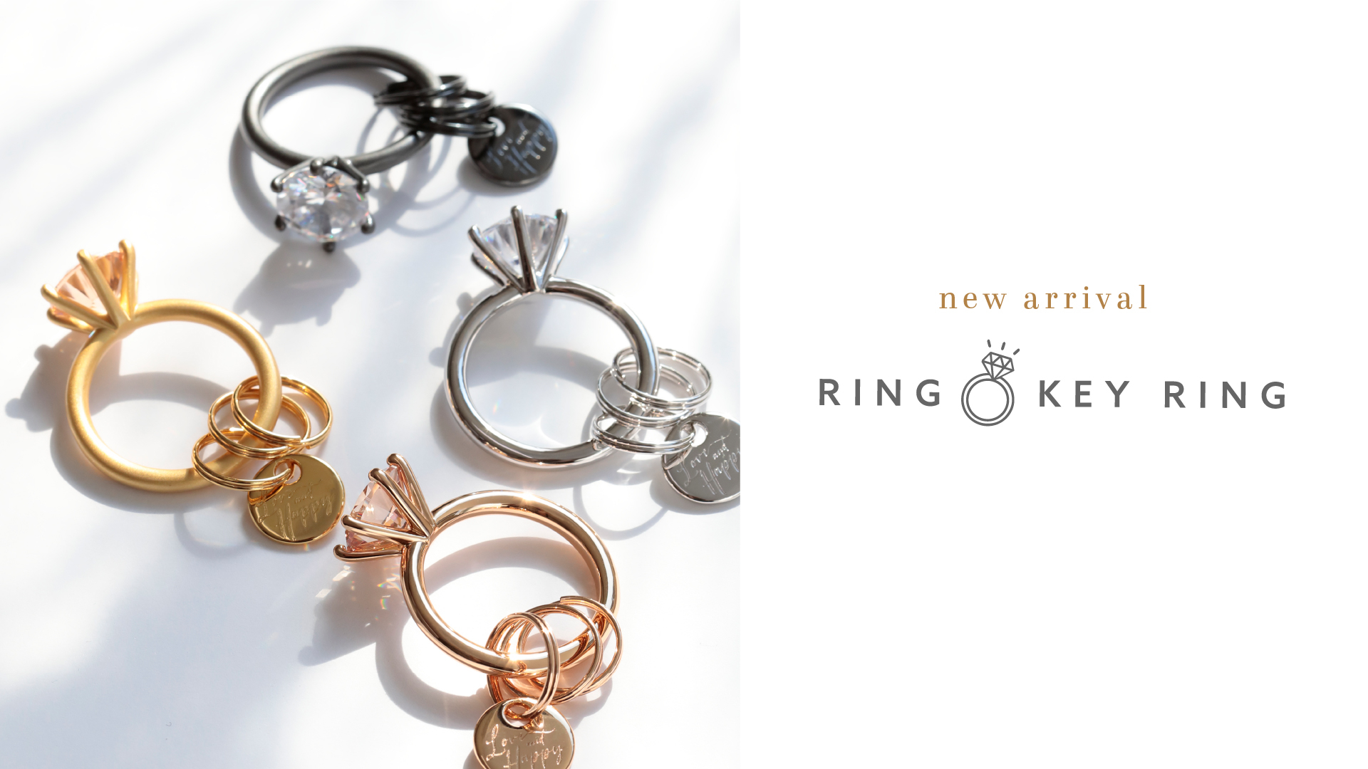 10/16（日）発売 リング型キーホルダー「RING KEY RING」 | THE KISS