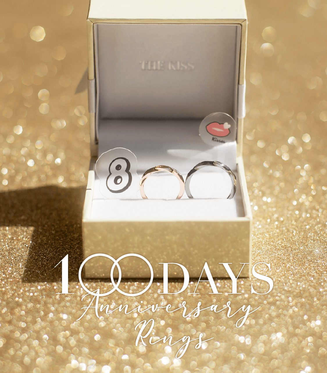100DAYS Anniversary rings